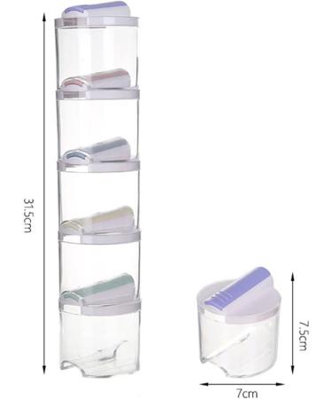 WALFREW Spice Jars 5pcs/Set Kitchen Spice Jar Simple Transparent Seasoning Pepper Bottle Set Barbecue Spice Organizer - Buy Online on GoSupps.com