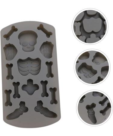 Alipis 2pcs Dessert Dark Molds Grey Bones Shape Cakes Baking Silicone Creative Skeleton Bone-Shaped Shaped - Buy Online on GoSupps.com