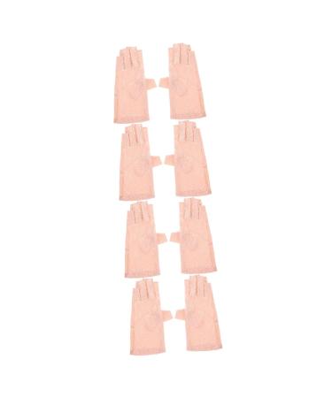 POPETPOP 4 Pairs Sun Protection Half Finger Gloves Mittens Anti-uv Gloves Manicure Protective Accessory Manicure Skin Gloves Gloves Manicure Tools Accessories Miss Summer Nylon