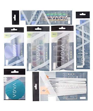 VAGA Manicure Set with 1500 Gemstones, Crystals, Stamping Plates, and Nail Art Tools - Nail Kit for Professional Nail Art Supplies - Buy Online on GoSupps.com
