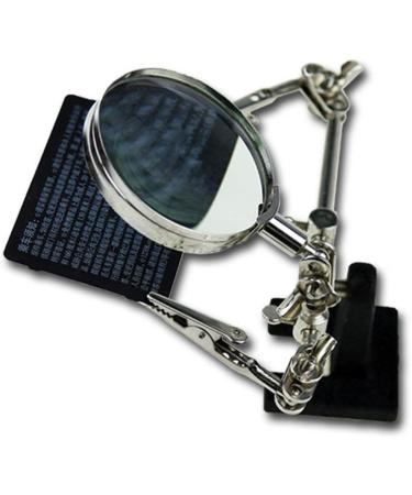 WolFum Magnifying Glasses Desktop Hands Free Magnifying Glass Auxiliary Clamp Repair Clip Magnifier Folding Iron Stand Phone Repair Identification Electronic Welding Engraving 62Mm The New - Buy Online on GoSupps.com