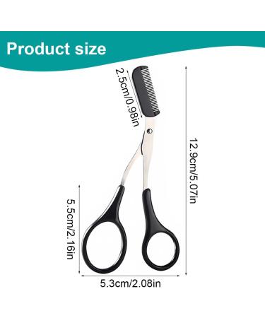 UCUNJIA 4 Pieces Eyebrow Scissors with Comb Professional Precision Eyebrow Trimmer Scissors Eyebrow Trimmer Scissors with Comb and Anti-Slip - Buy Online on GoSupps.com