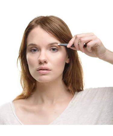 Amaok Eyebrow Tweezer with Comb - Professional Stainless Steel Slant Tip - Black Precision Tweezer - Buy Online on GoSupps.com