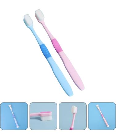 Healvian 4-Piece Toothbrush Set - Compact Brush Heads for Couples - Durable PP Material - Ideal for Household Use - Buy Online on GoSupps.com
