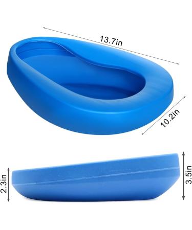 Plastic Bedpan for Women & Adults | Unisex Bedpan for Bedridden Patients | Easy to Clean & Use - Buy Online on GoSupps.com