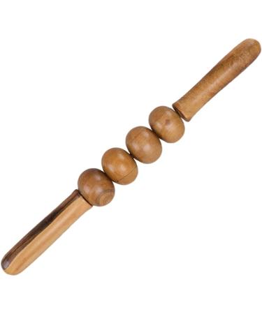 Exceart Body Roll Wood Muscle Roller Stick - Deep Tissue Trigger Point Massage Tool for Sore Muscles & Tight Shoulders - Buy Online on GoSupps.com