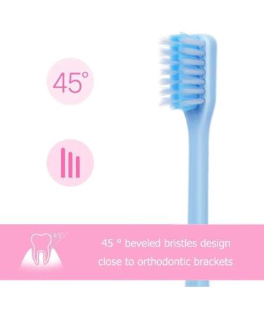 Y-Key Orthodontic Toothbrush - V-Shape Soft Bristle 4 Packs (Color-Sorted) | Gentle Care for Braces - Buy Online on GoSupps.com