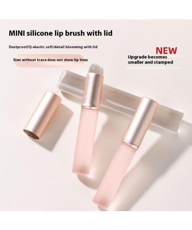 Buy Silicone Lip Brushes - 2pcs Mini Portable Makeup Brush Set for Lip Gloss Lipstick & Concealer with Dust Cap - International Shipping Available - Buy Online on GoSupps.com