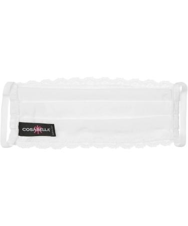 Cosabella Never Say Never Pleated Face Mask - 9922 White - Buy Online on GoSupps.com