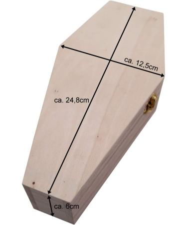 PrimoLiving petbye Wooden Small Animal Coffin Natural - Size S for Small Pets - Animal Coffin with Fixed Metal Clasp - Coffin Made Wood Gr. S - Buy Online on GoSupps.com