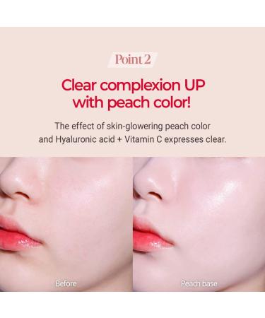 ESPOIR Peach Skin Fitting Base 30ml SPF 41 PA++++ | Long-lasting Peach Complexion Foundation Primer | Skin Texture Correction | Korean Makeup - Buy Online on GoSupps.com