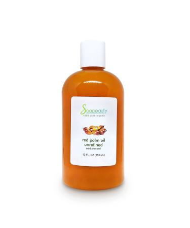 RED PALM OIL EXTRA VIRGIN UNREFINED CARRIER COLD PRESSED 100% PURE (8 OZ)