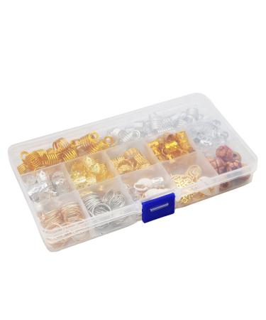 Handmade 238pc Dreadlocks Jewelry & Beads Set - Hair Cuffs, Coils, Rings for Women Braids - Buy Online on GoSupps.com