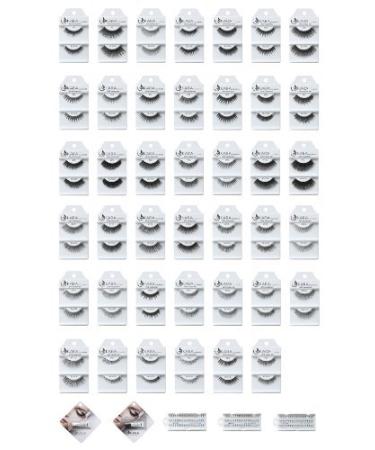 Kara Beauty Human Hair Eyelashes - 101 (Pack of 12) | Premium Quality Lashes - Buy Online on GoSupps.com