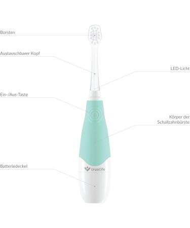 Truelife Sonicbrush Baby G: Best Schallzahnb rste for 3-6 Years | 3 Brush Heads Timers & Teaching Video | Soft Bristles & Fun Animal Stickers - Buy Online on GoSupps.com