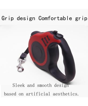 2 x 16ft Retractable Dog Leash for Large Dogs - Holds up to 110 lbs Leash for Heavy Duty Dogs 360 Anti-Tangle Heavy Duty Dog Leash with Non-Slip Handle for Small to Large Dogs and Cats. (Red) - Buy Online on GoSupps.com