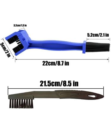 QIWYGPYQ Chain Cleaning Brush Set - 4 Pcs Motorcycle Bike Cleaner Tools (Blue + Red) | Gear & Chain Maintenance - Buy Online on GoSupps.com