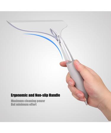 Streak-Free Shower Squeegee Set for Glass Doors, Tiles, and Mirrors - 2pcs with Hook - Buy Online on GoSupps.com
