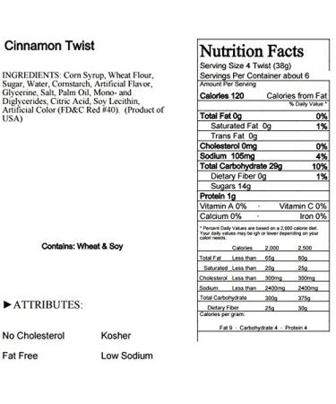 Fat Free Cinnamon Licorice Candy Bulk 3 Pack - Healthy Gourmet Twists - 1.5 lbs Total - Unique Flavor Snack - Buy Online on GoSupps.com
