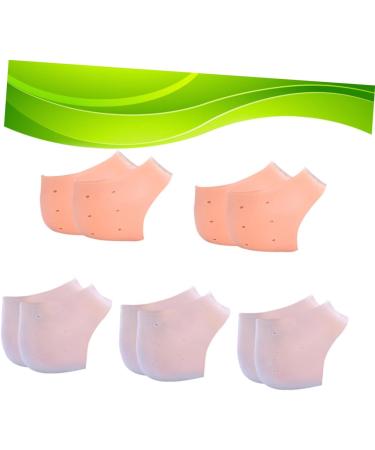 FRCOLOR 5 Pairs of Pedicure Heel Tear Spa Socks Heel Socks Foot Socks for Dry Feet Socks with Heel Pad Heel Sleeve Socks with Open Heel Socks with Heel Tear Silicone Cover - Buy Online on GoSupps.com