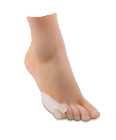Silipos 92832 Bunion Guard with Spacer for Tailor Finger - Anti Allergy Latex Free Twin Toe Spreader for Bunions Overlapping Toes. Foot Care Insoles