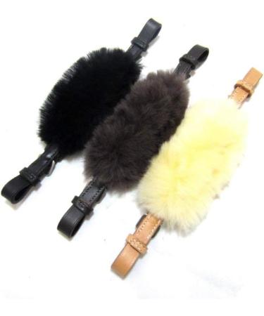 PS Horse Articles Flower Noseband with Sheepskin Padding - Natural Decorated Color for Optimal Comfort & Style - Buy Online on GoSupps.com