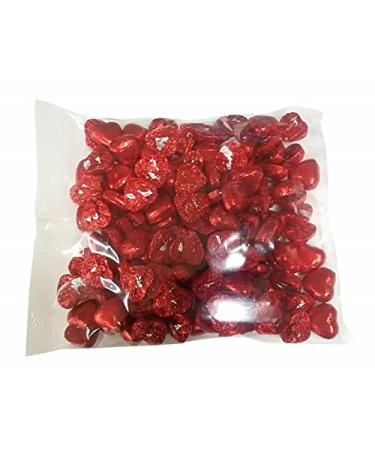 Interdulces Milk chocolate filled with milk cream in the shape of a heart 1 kg bag (approximately 140 chocolates)