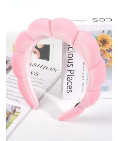 COMYX Bubble Headband for Women - Pink Spa Headband for Makeup, Skincare, Face Washing, Shower & Makeup Removal - Buy Online on GoSupps.com