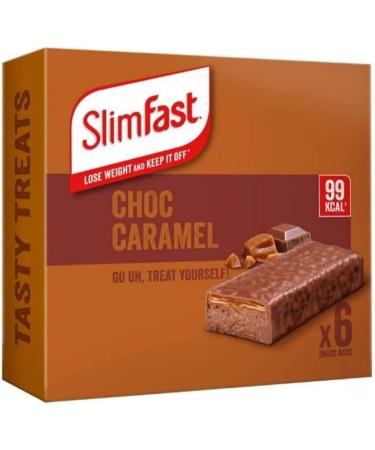 SHS SALES MARKETING LTD SlimFast Chocolate Caramel Snack Bars 156g - Buy Online on GoSupps.com