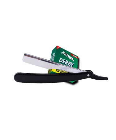 Shaving Razor Set Razor Set Beard Trimmer Straight Razor + 100 Derby Blades Shaving Set Wet Razor