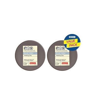 Bench Fix Hair Styling Products (Gray - Clay Doh (Pack of 2))