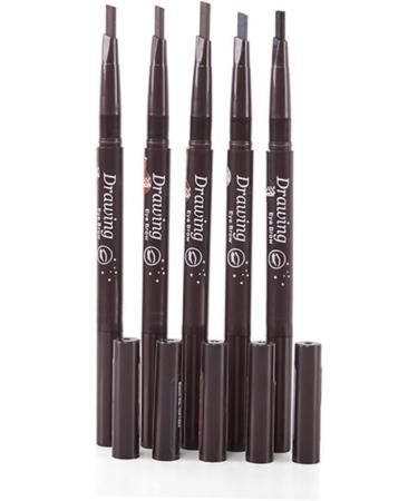 DOITOOL 2pcs 2 1 Eyebrow Pen Eyebrow Pencil Eye Brow Brush Eyebrow Brush 3d Written Triangle 1 count (Pack of 1) As Shownx2pcs - Buy Online on GoSupps.com