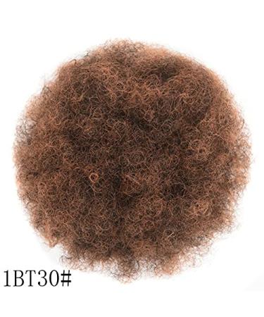 Puff Afro Curly Chignon Wig | Short Kinky Ponytail Clip-In | Synthetic Hair Bun | Drawstring Ponytail 1BT30 - International Shipping Available - Buy Online on GoSupps.com