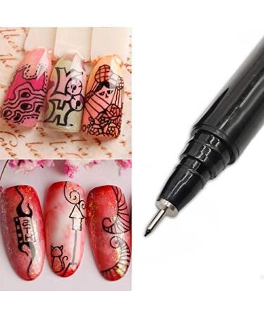 1 Piece Nail Art Graffiti Pencil - Waterproof DIY Manicure Tool for Flower Patterns & Fine Details - Buy Online on GoSupps.com