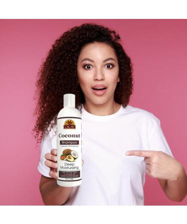 Okay Pure Naturals Coconut Deep Moisturizing Shampoo - 12 fl oz (355 ml) - Buy Online on GoSupps.com