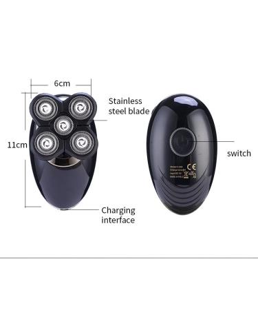 Head Shavers for Bald Men - 5-Blade Electric Shaver Set with USB Charging | Multi-Function Styling (Black - Buy Online on GoSupps.com