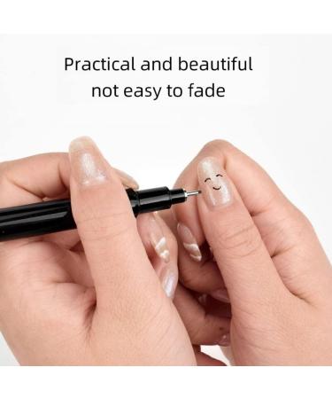Nail Art Graffiti Pen Manicure DIY Drawing Painting Liner Brush Nail Art Beauty Tool Black Nail Art Graffiti Pen - Buy Online on GoSupps.com