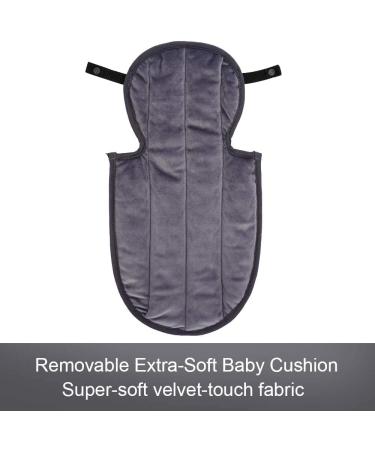 INFANZIA 2-in-1 Head & Body Supports for Baby - Extra Soft Stroller Cushion Pads, Car Seat Insert - Grey - Buy Online on GoSupps.com