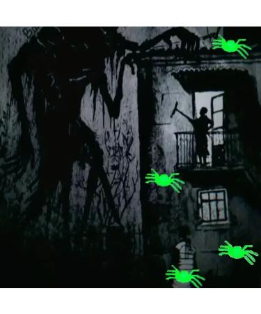 50pcs Halloween Glow-in-the-dark Fake Spiders - Festive Cupcake Toppers & DIY Prank Props! - Buy Online on GoSupps.com