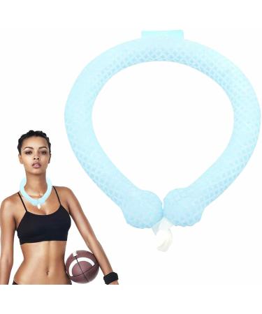 Buy Tebinzi Personal Cooler Neck Wrap | Portable Cooling Hose for Men & Women | Reusable & Free-Handed | Ideal for Outdoor Sports - Sky Blue - Buy Online on GoSupps.com
