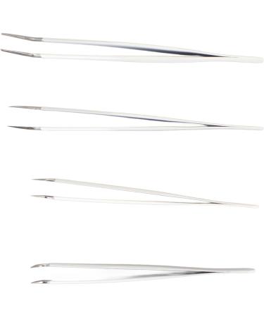 Ocitan Stainless Steel Eyelash Tweezers Set | High-Precision Makeup Tool for False Eyelashes | Includes Box | Perfect for Salons & Home Use - Buy Online on GoSupps.com