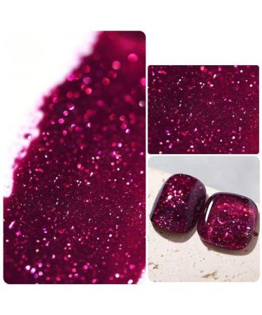 15ML DIY Nail Varnish Shiny Diamond Gel Manicure Gel Nail Polish Glitter Nail Gel Sequins Gel Nail Nail Phototherapy Gel - (Color: 9)