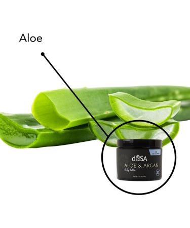 d SA Aloe & Argan Body Butter Natural Moisturizer for Dry Skin with Aloe Vera Argan Oil & Shea Butter Soothing Hydrating & Waterless Eco-Friendly 8 oz - Buy Online on GoSupps.com