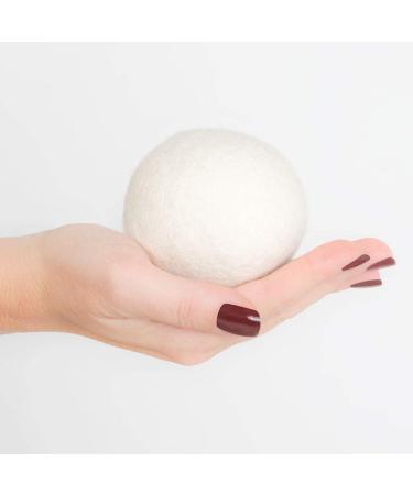 Organic Wool Dryer Balls 6-Pack - 100% Natural Fabric Softener - Extra-Large - 2 Ounces Each - Buy Online on GoSupps.com
