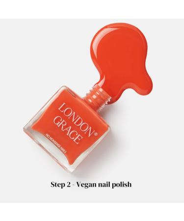 London Grace Nail Gift Set | Includes 12ml Base Hazel Polish & Top Coat | Nail Strengthener Base Coat Earthy Brown Long Lasting Vegan Eco-conscious Varnish & Chip Resistant Glossy Top Coat - Buy Online on GoSupps.com