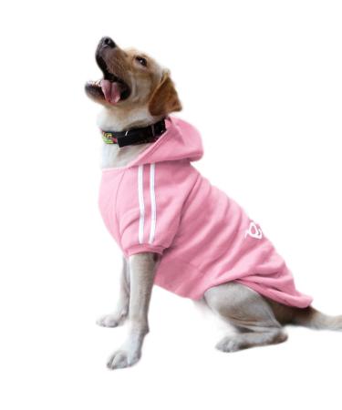Eastlion Dog Warm Hoodies Coat Clothes Sweater Pet Puppy T-Shirt Pink 3XL 3XL Pink