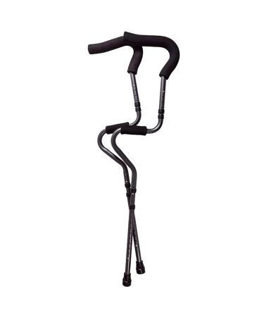 LINYUES Medical Underarm Crutches for Walking Aluminum Folding Adjustable Axillary Crutches with Ergonomic Grip and Armpit Foam for Men Women or Teens 2 Units
