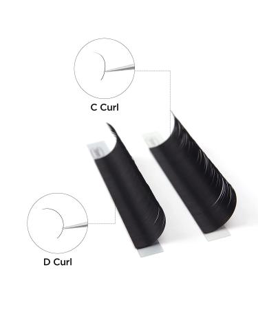 LASH SUPPLY Classic Eyelash Extension Supplies C/J/LD/D Curl 8-20mm Mixed Length Pack 0.20-D - Soft Lightweight Fake Lashes - Buy Online on GoSupps.com