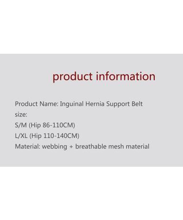 Hernia Truss Inguinal Support Belt for Men - Left/Right Side, Post Surgery Inguinal Hernia Relief, Adjustable Waist Strap 86/110cm - Buy Online on GoSupps.com