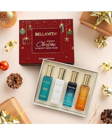 Unisex Perfume Gift Set 20ml X 4 for Christmas & New Year | SKAI FRESH WHITEOUD HONEY OUD Perfume | Long Lasting Perfume for Men & Women - Buy Online on GoSupps.com